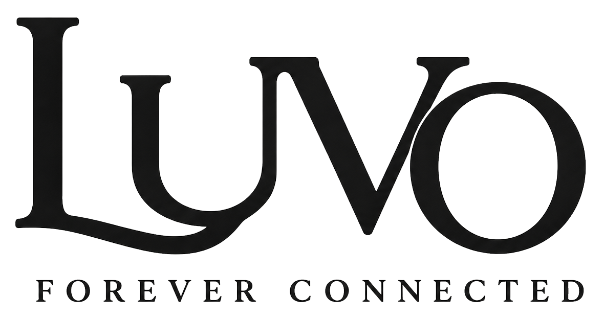 Luvo logo with tagline
